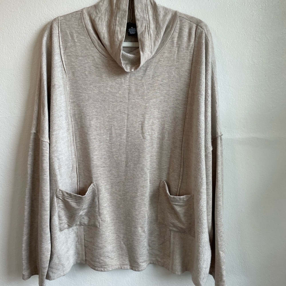 Joan Vass Tan Sweater Size XL